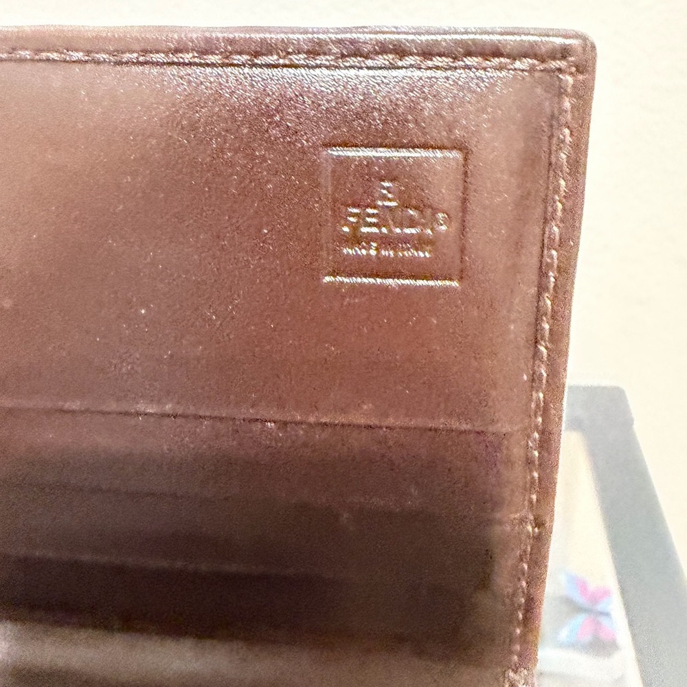 FENDI Zucca Canvas Leather Long Bifold Wallet - Picture 4 of 8